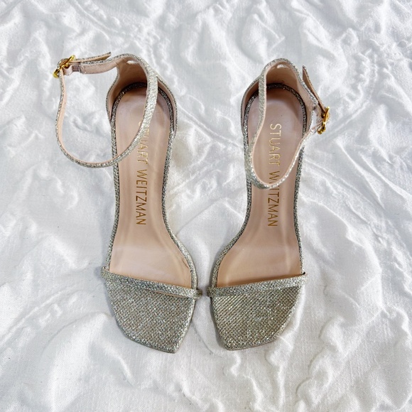 Stuart Weitzman Nudistcurve Ankle Strap Sandal Size 7 - Picture 9 of 9